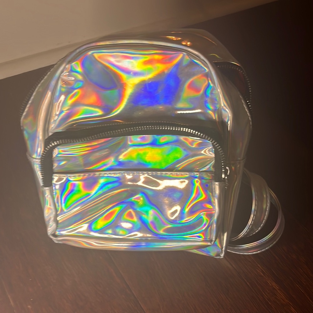 90s Holographic Mini Backpack